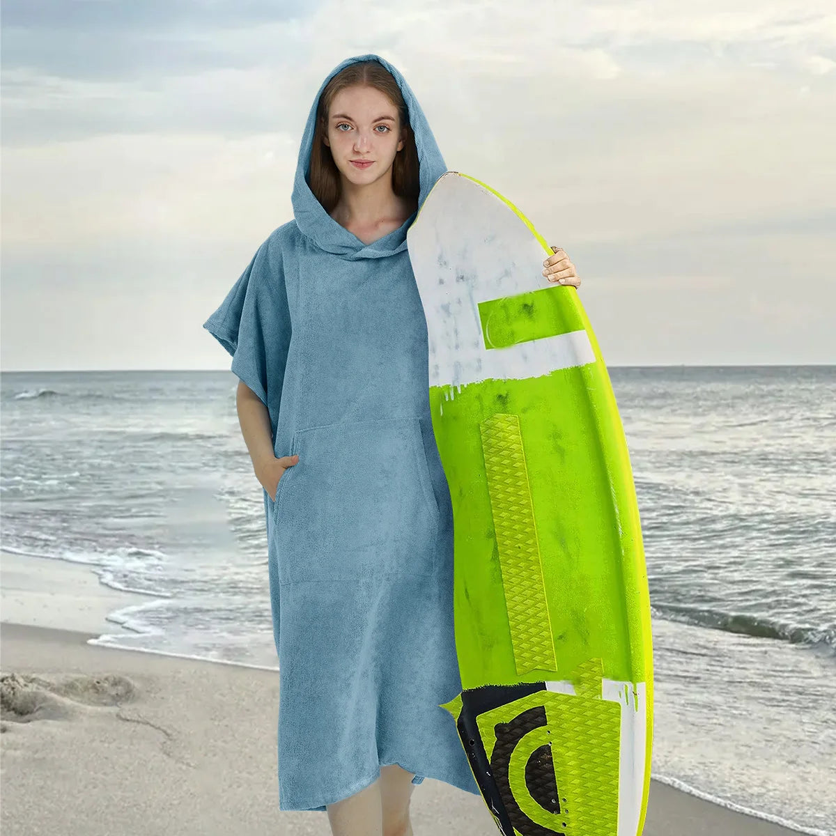 Surf toalla Poncho UNISEX-Secado rapido
