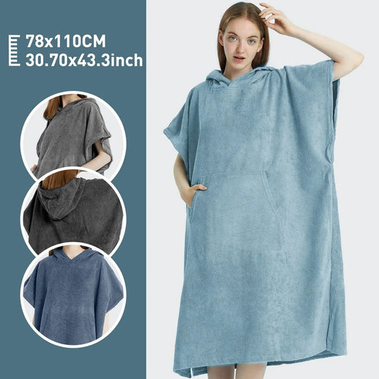 Surf toalla Poncho UNISEX-Secado rapido