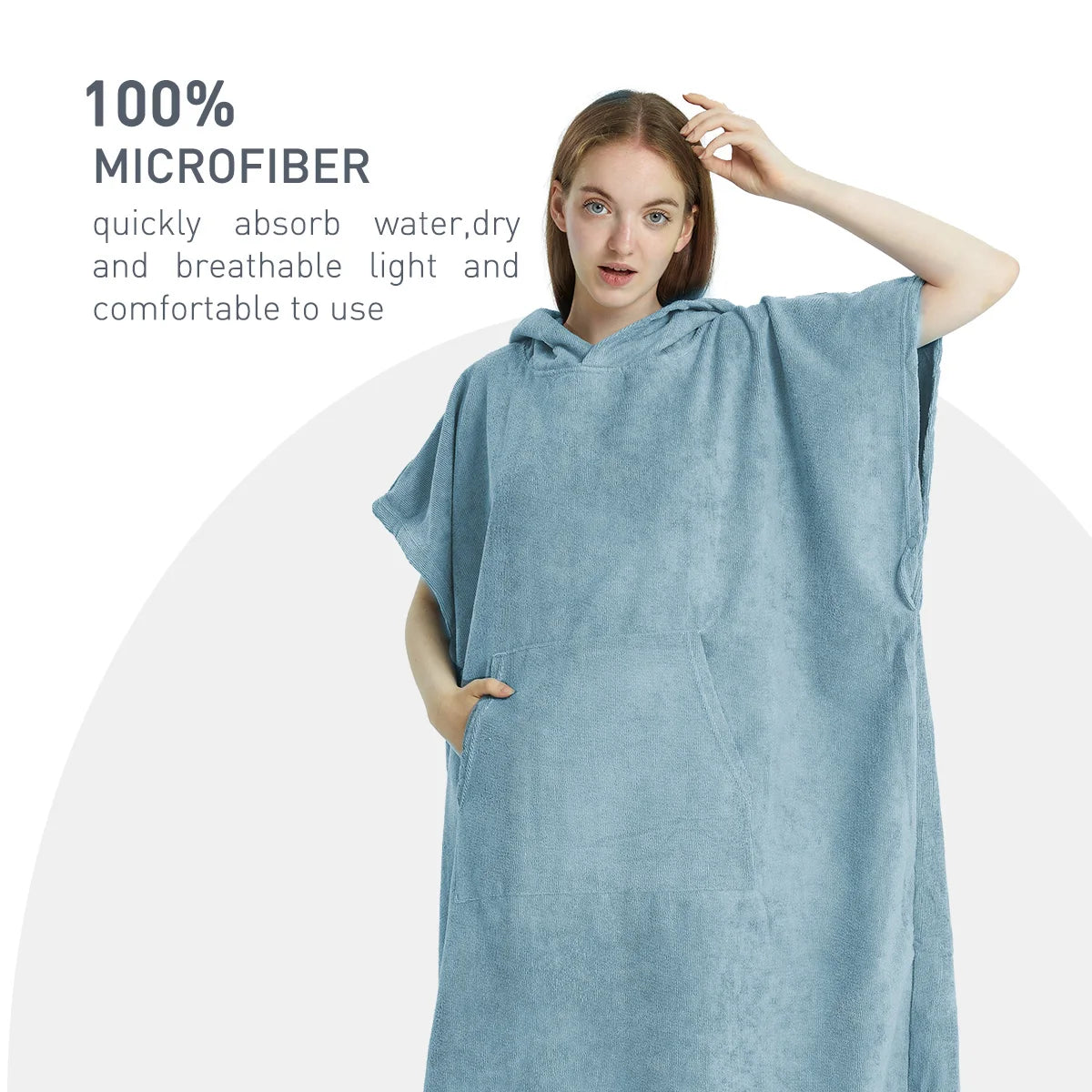 Surf toalla Poncho UNISEX-Secado rapido